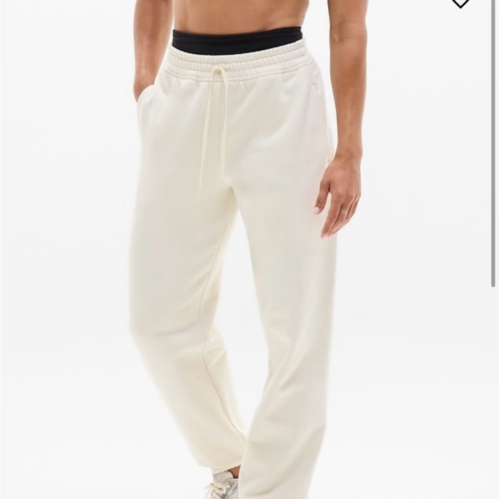 Athleta Easy Fleece Jogger- NWT -Bone - L Tall